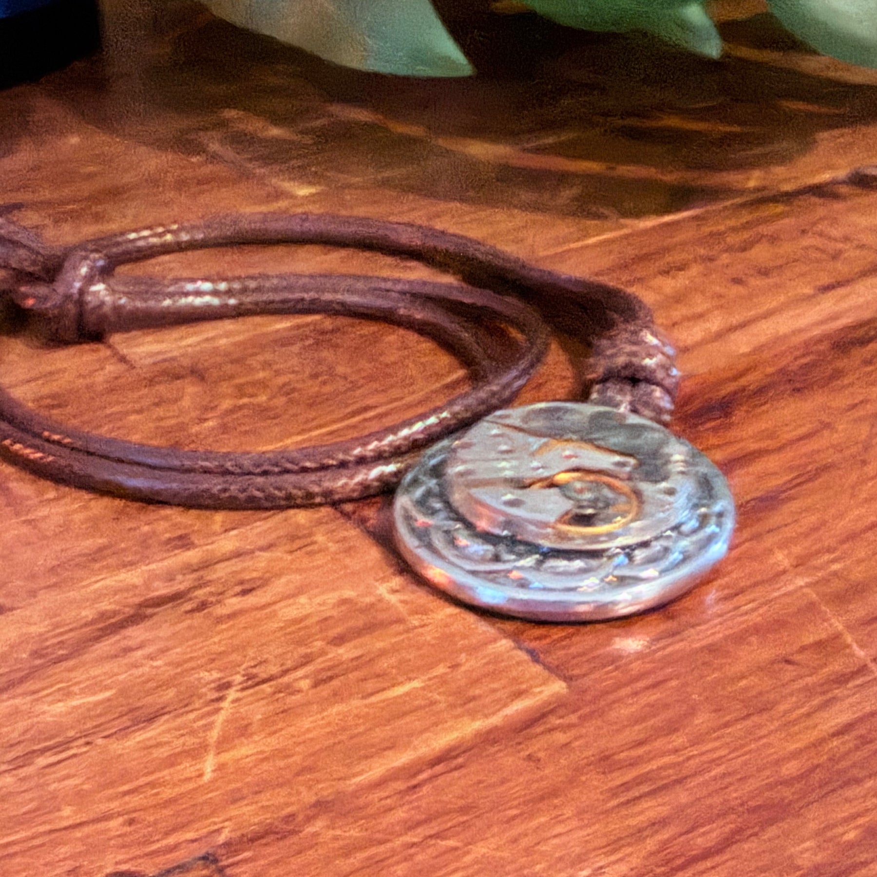 Steampunk watch movement necklace