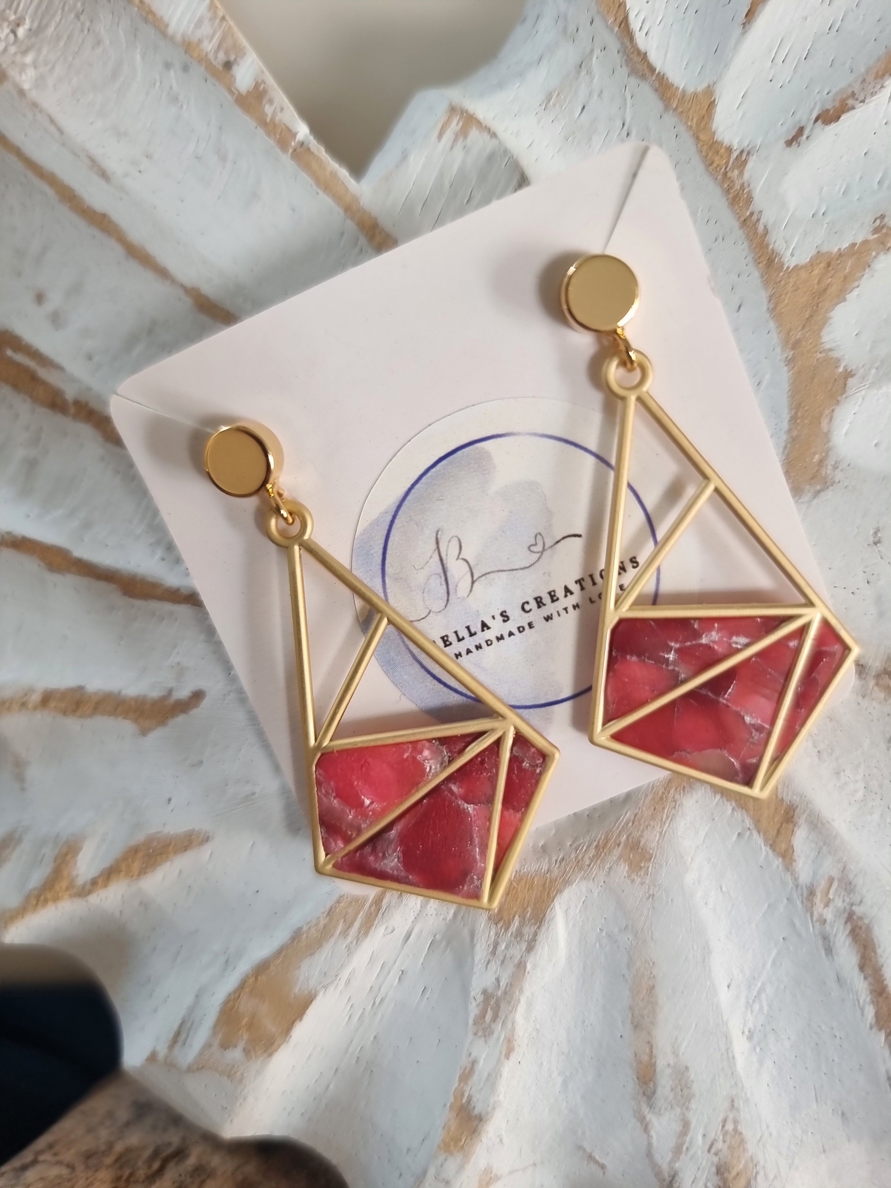 Ruby Prism Earrings