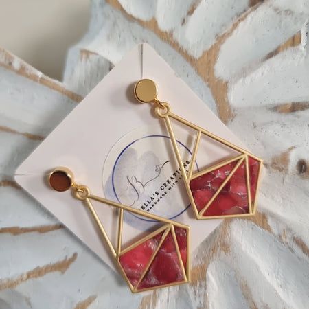 Ruby Prism Earrings