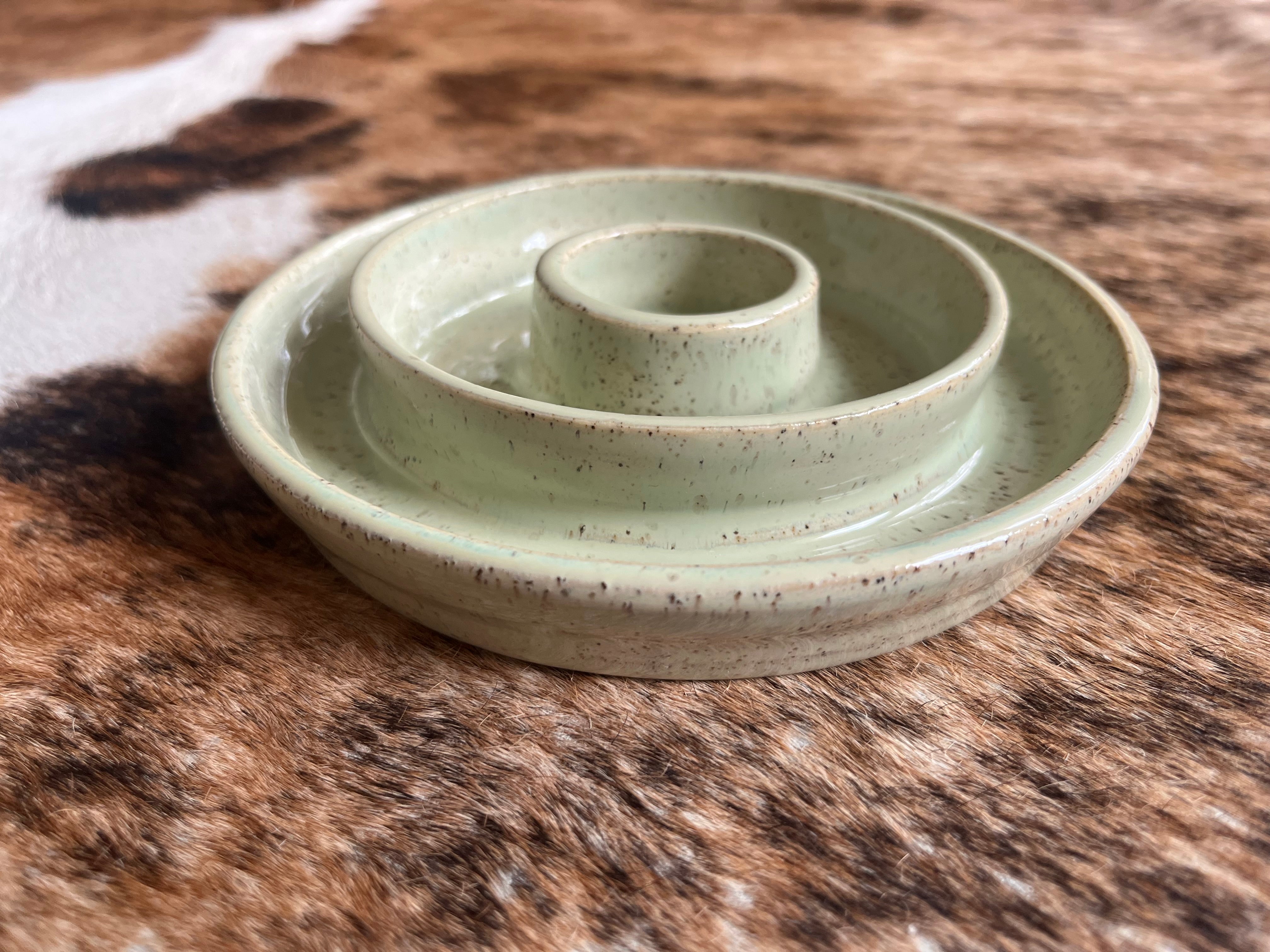 Slow Feeding Ceramic Dog Bowl