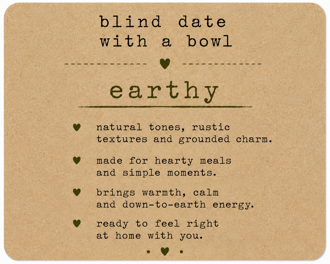 Blind Date with a Bowl - Handmade Ceramic Mystery Bowl