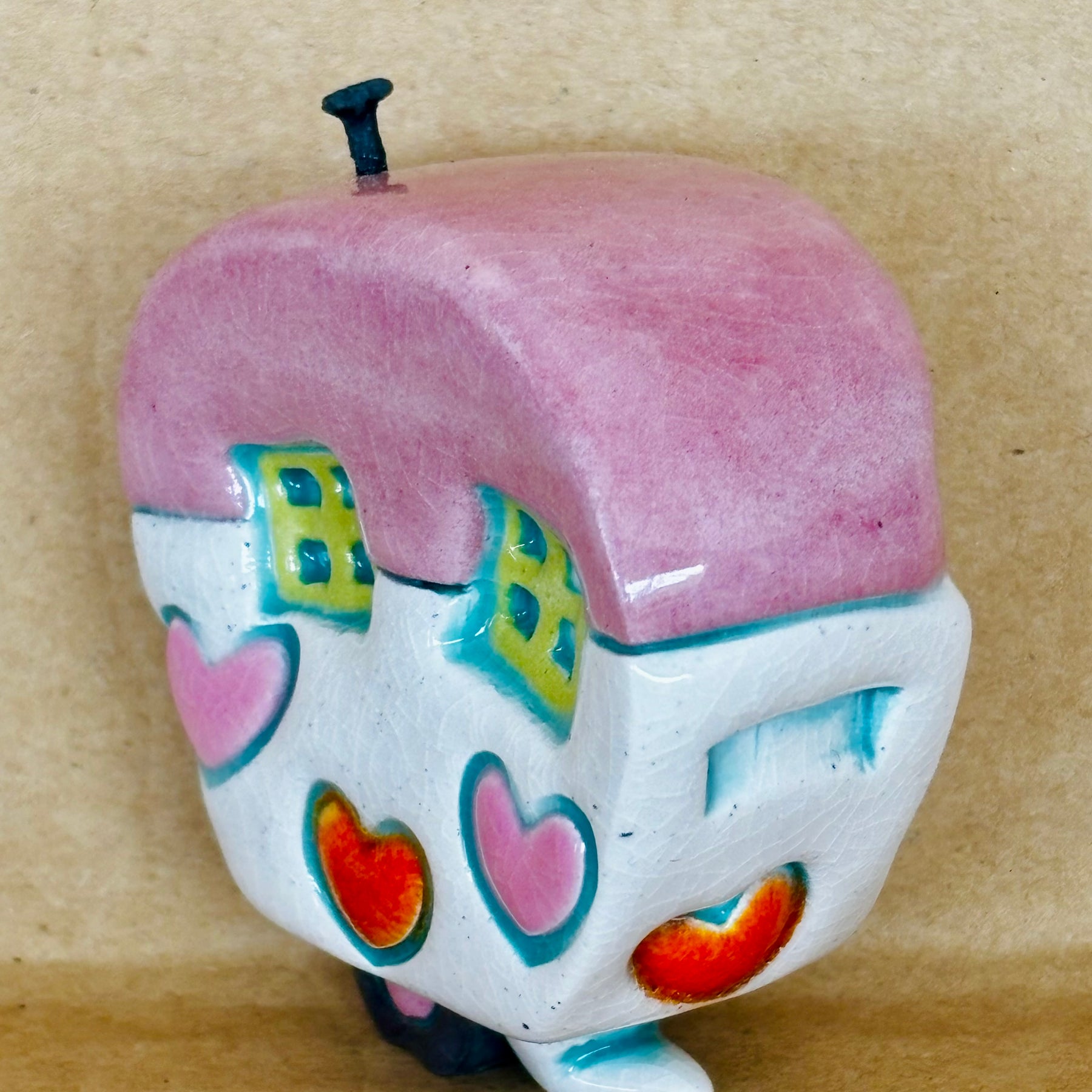 Small Retro Collectable Ceramic Caravan 8