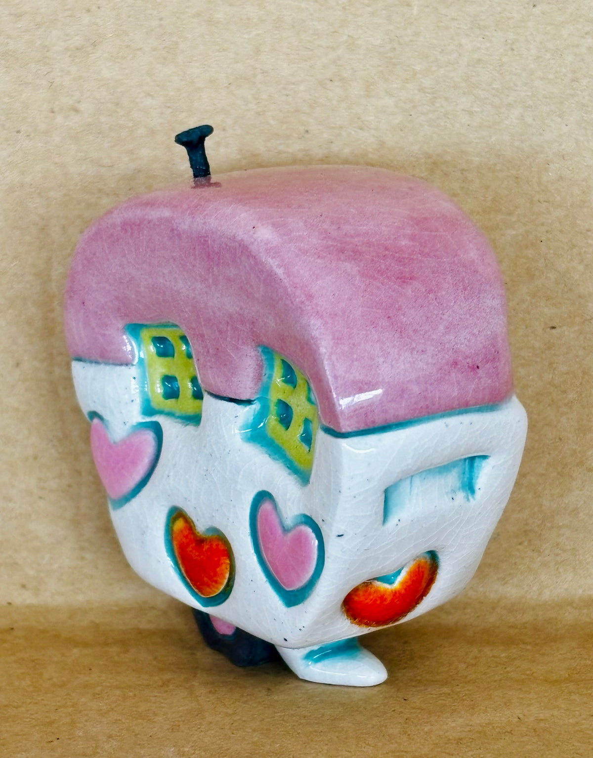 Small Retro Collectable Ceramic Caravan 8