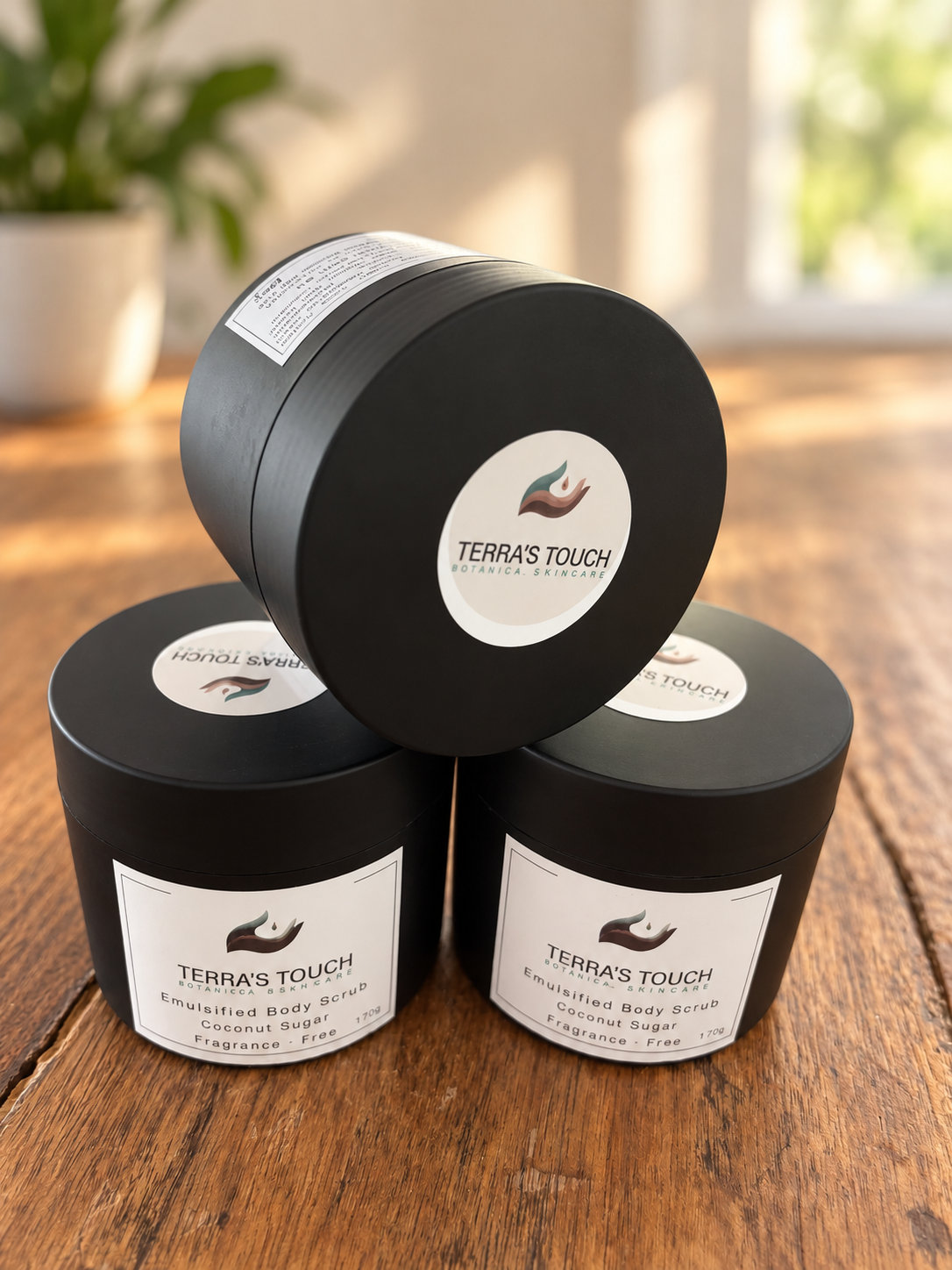 Handmade Emulsified Body Scrub 170g | Coconut Sugar | Fragrance-Free | Gentle Exfoliating Skincare