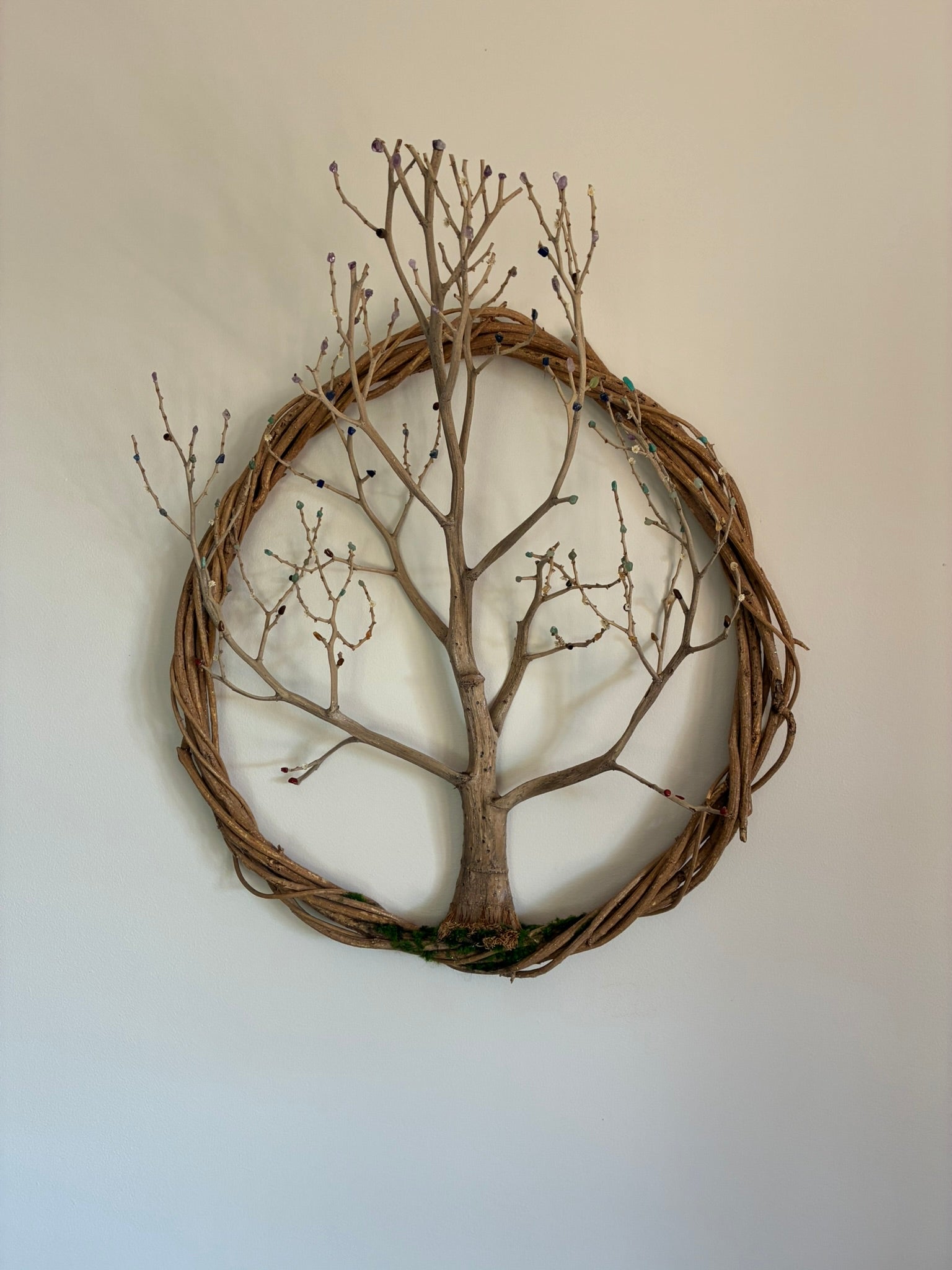 Wreath ~ Tree of Life Wreath with Chakra Crystals