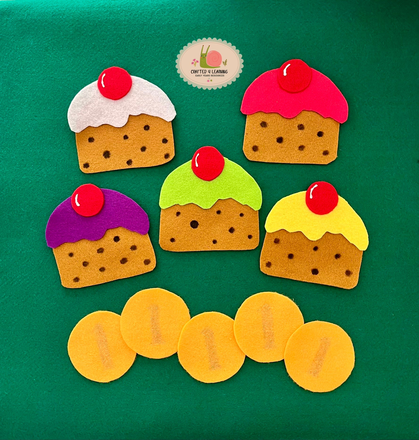 5 Currant Buns Felt Board Set