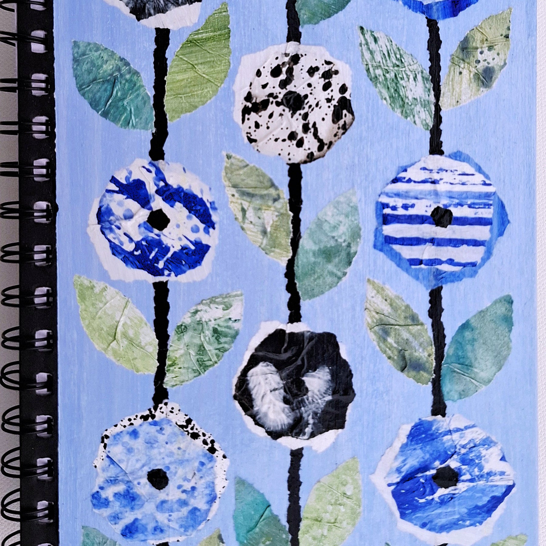 Hand Decorated A5 Notebook - Design 4