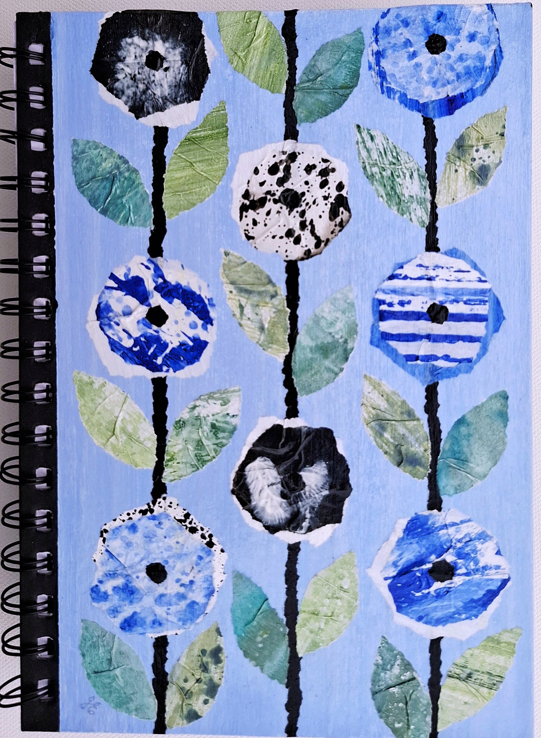 Hand Decorated A5 Notebook - Design 4