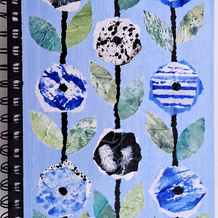Hand Decorated A5 Notebook - Design 4