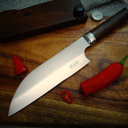 Kitchen chef stainless steel knife timber case