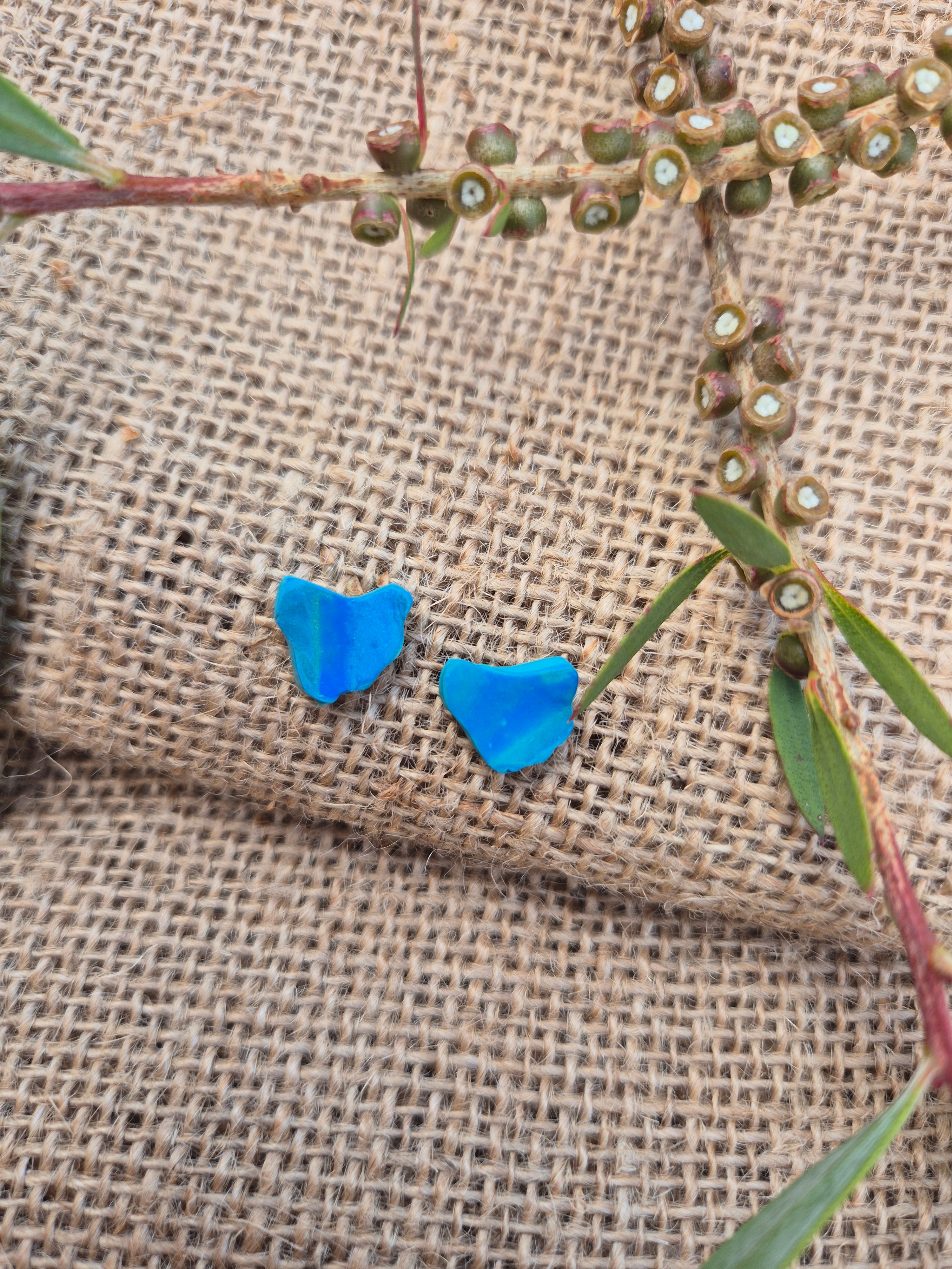 Map of Tasmania Earring Studs