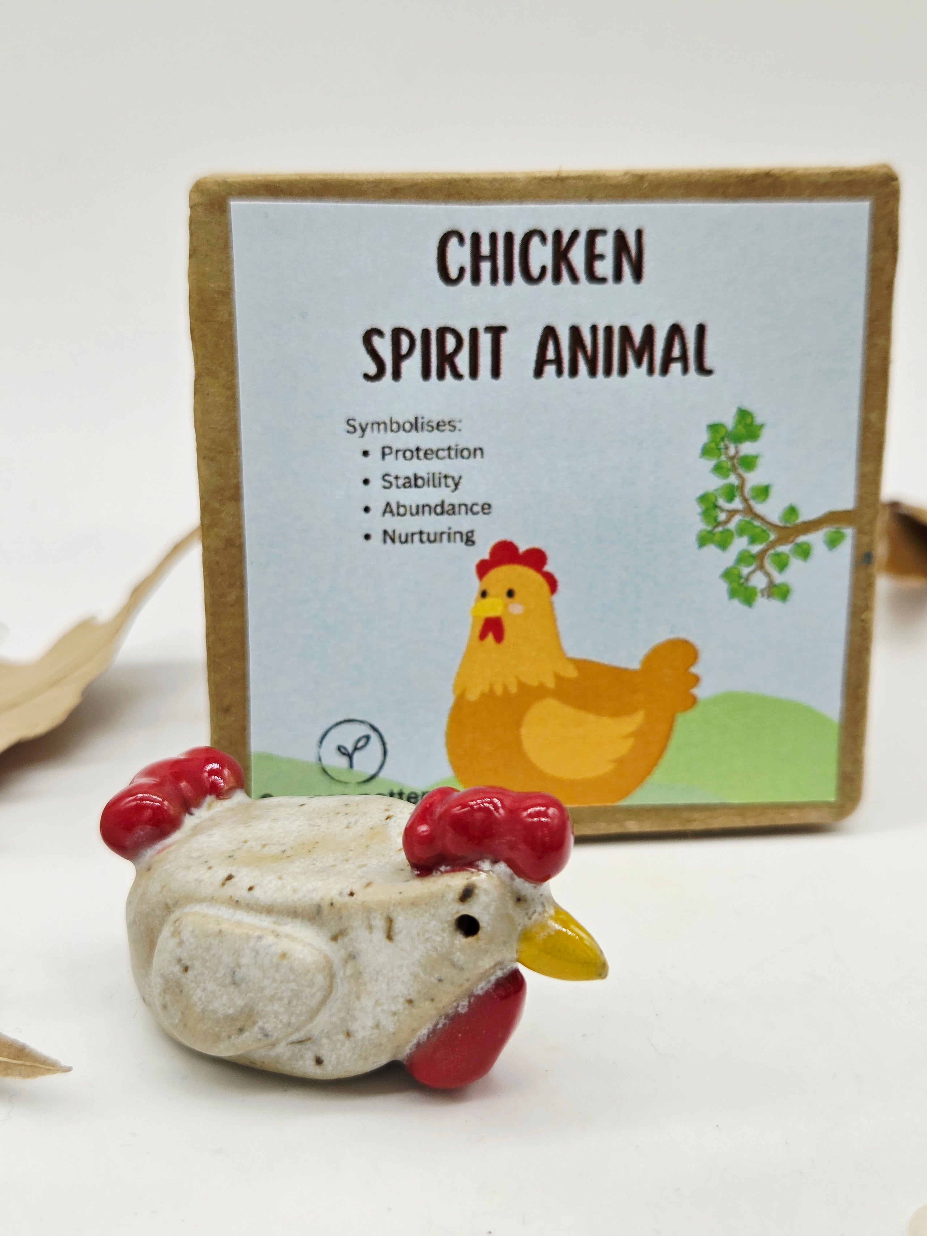 Spirit Animal - Chicken Speckled White
