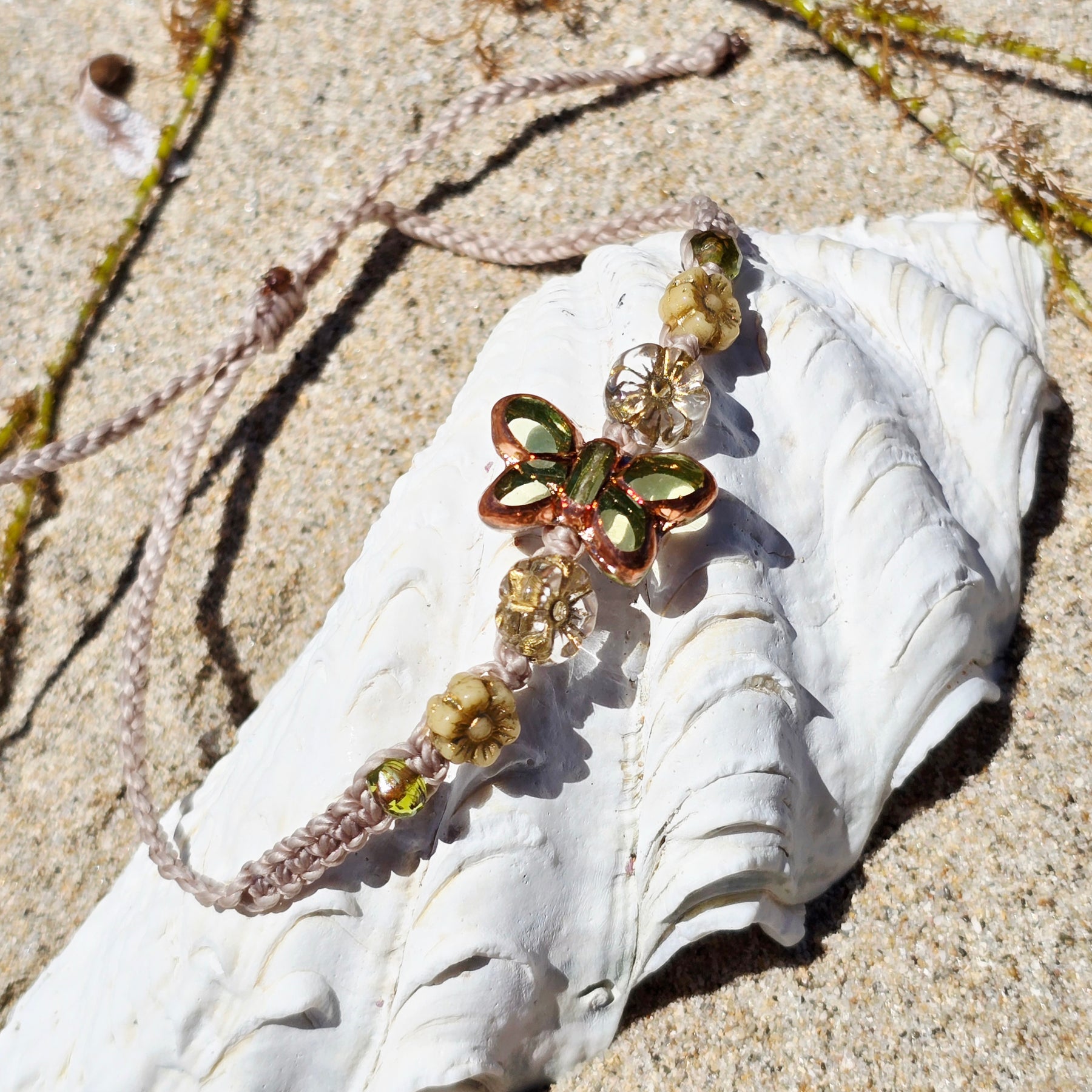 Butterfly Macrame Bracelet/Anklet