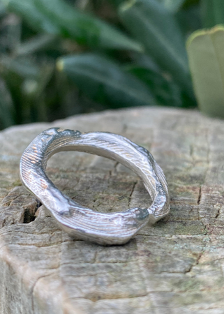 Cuttlefish Cast Sterling Silver Ring