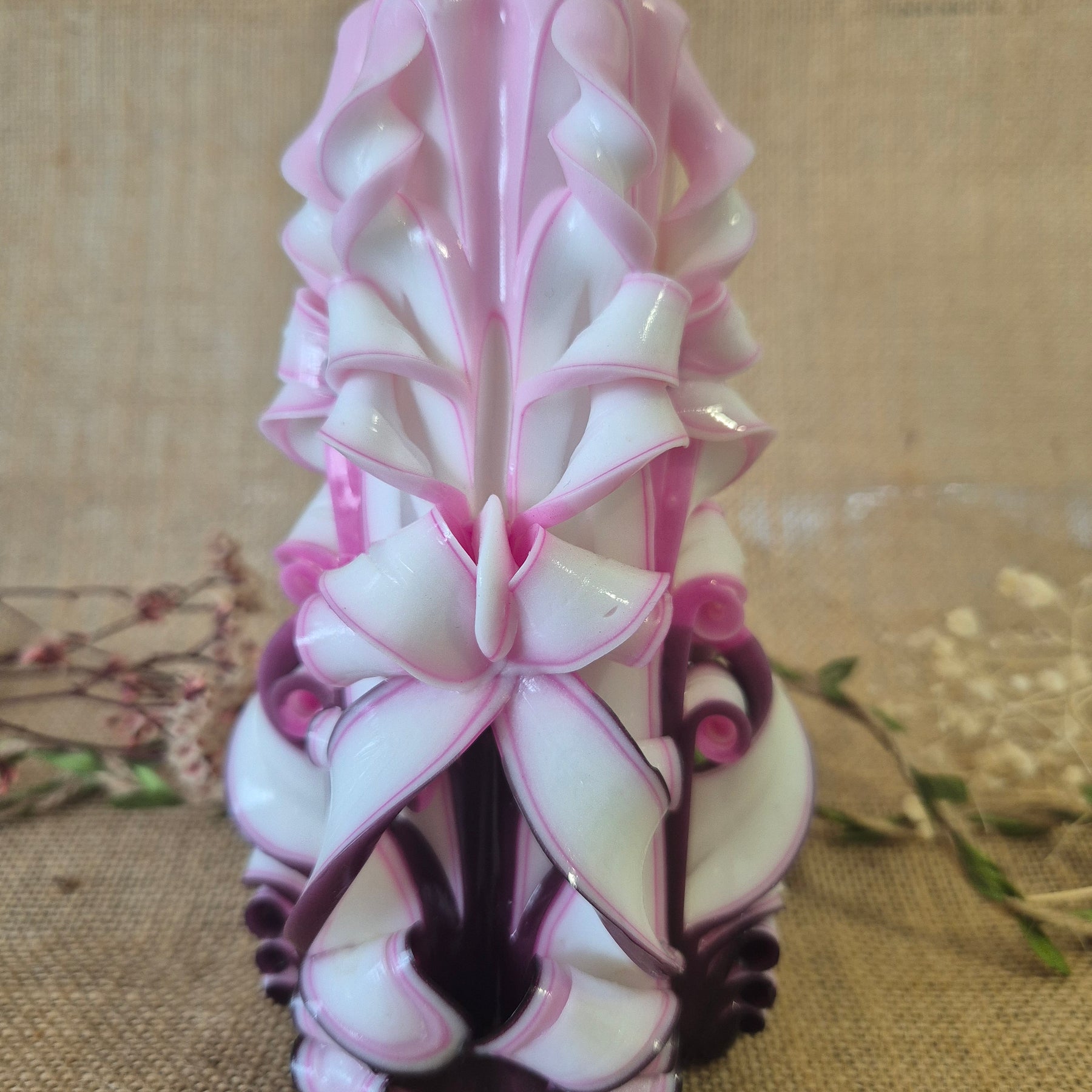 White, Pink and Magenta 17cm