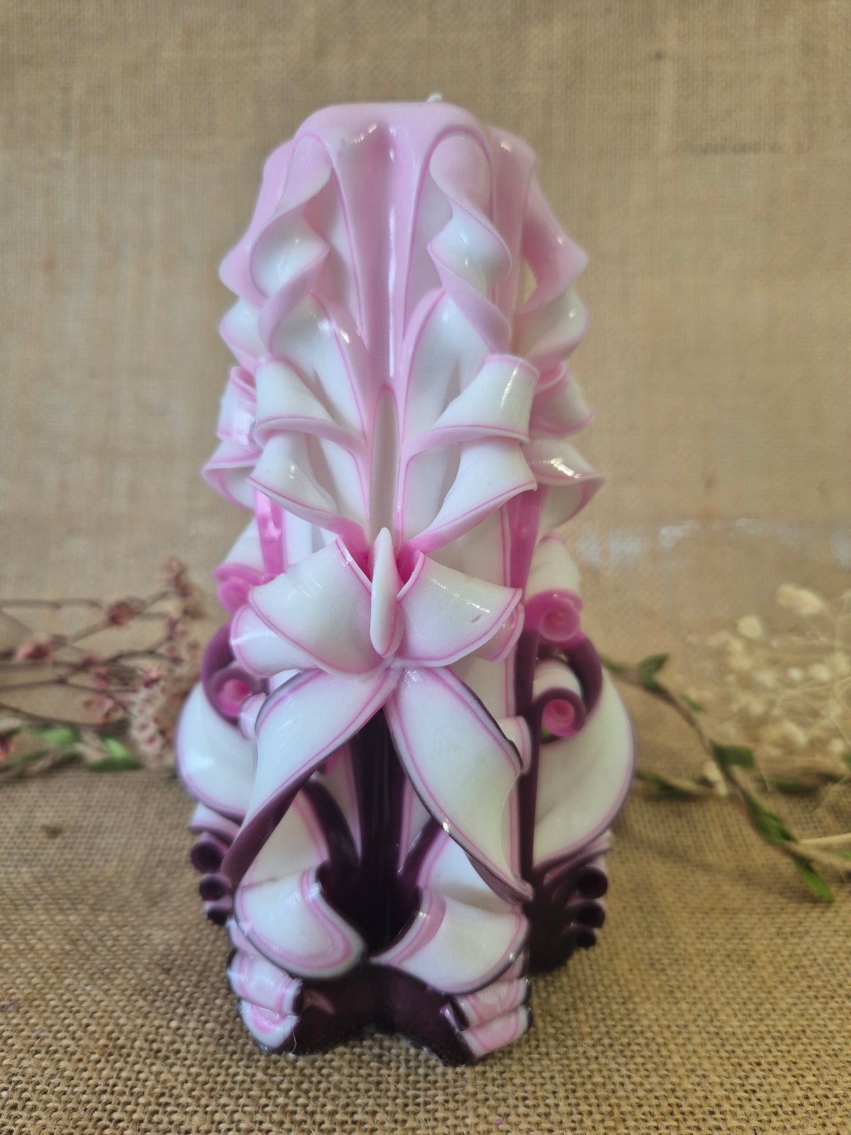 White, Pink and Magenta 17cm