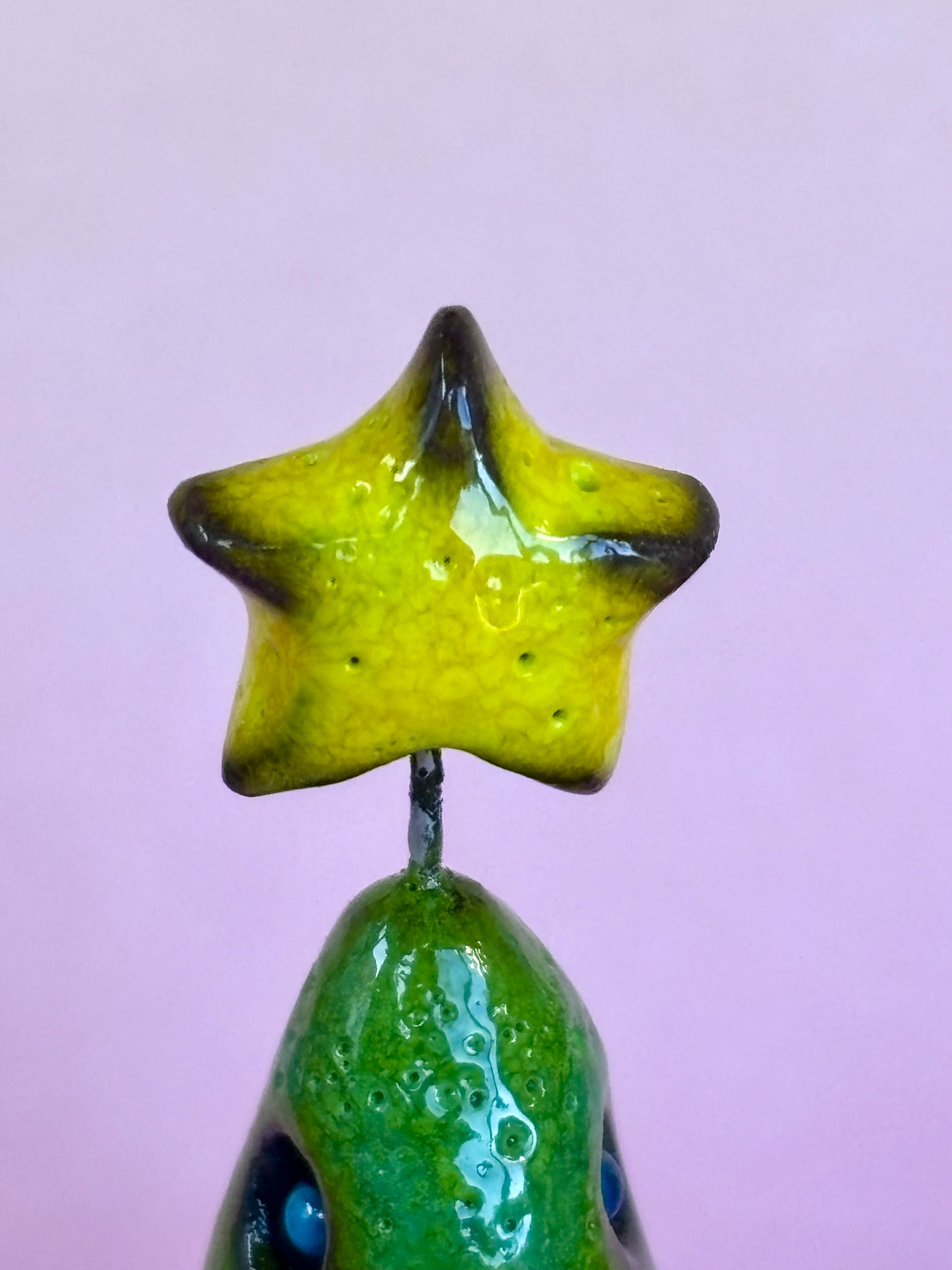 Handmade Earthenware Ceramic Christmas Tealight Holder 1