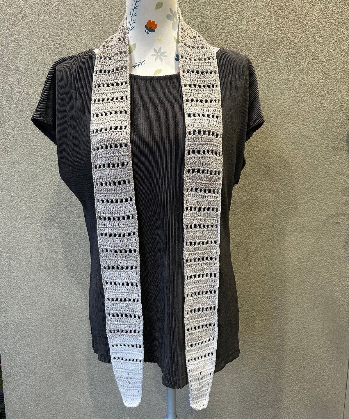 Filet Cotton Scarflet - Crochet