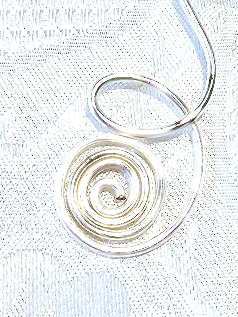 Simple Handmade Coiled Pendant FREE POST