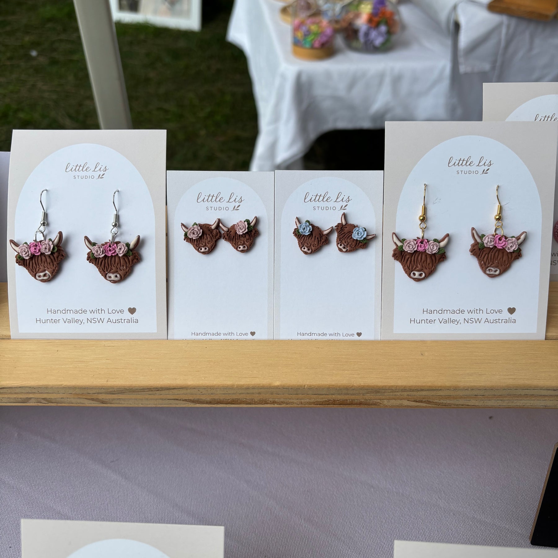 “Charlotte “ Highland Cow Earrings