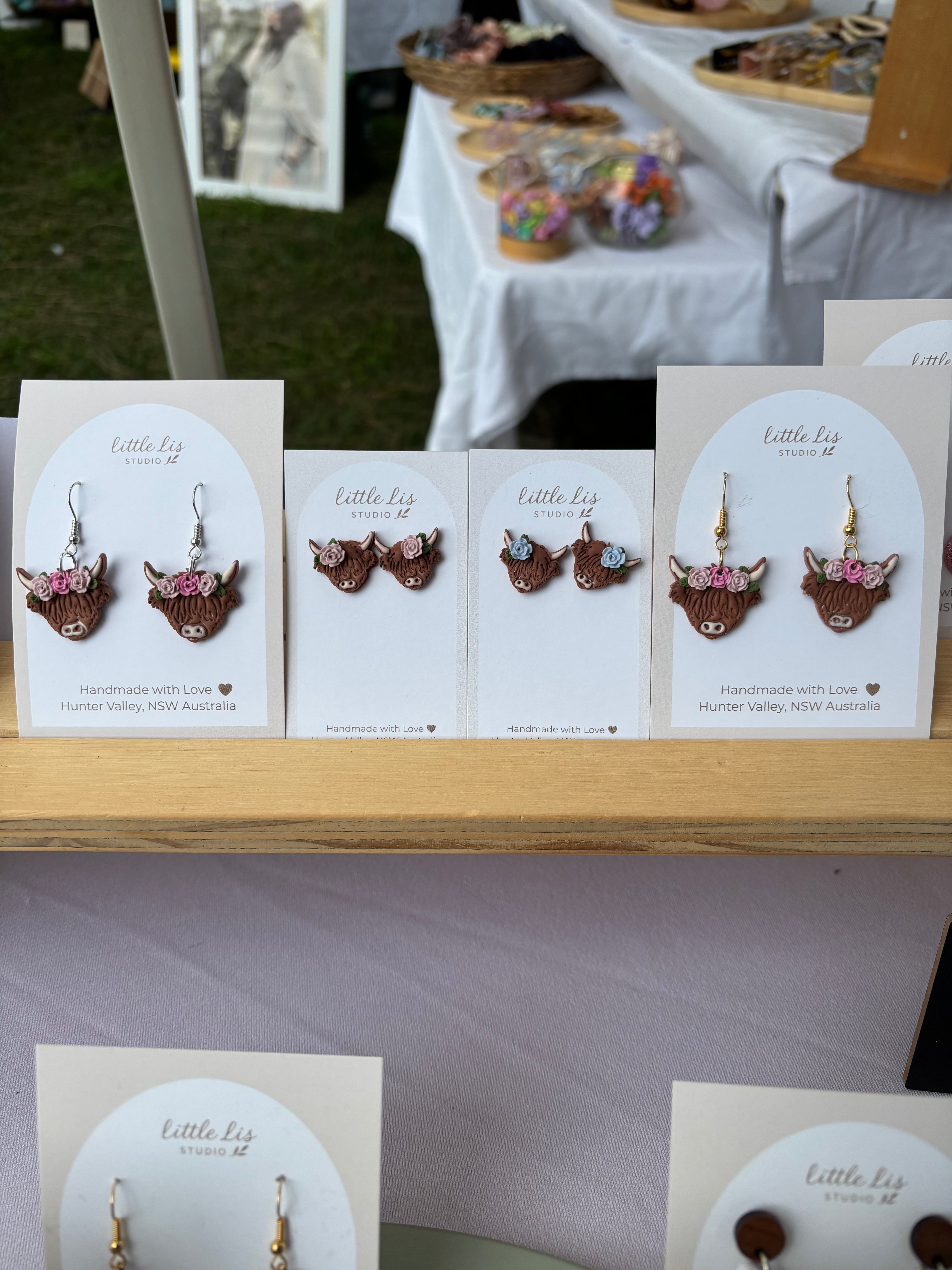 “Charlotte “ Highland Cow Earrings