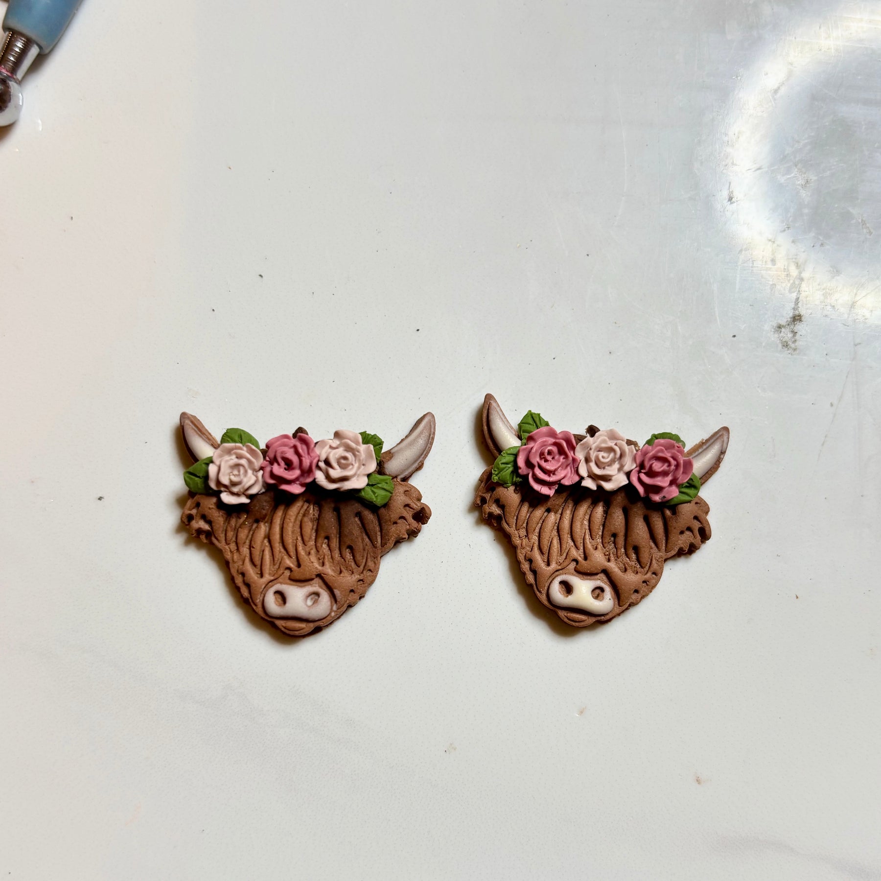 “Charlotte “ Highland Cow Earrings