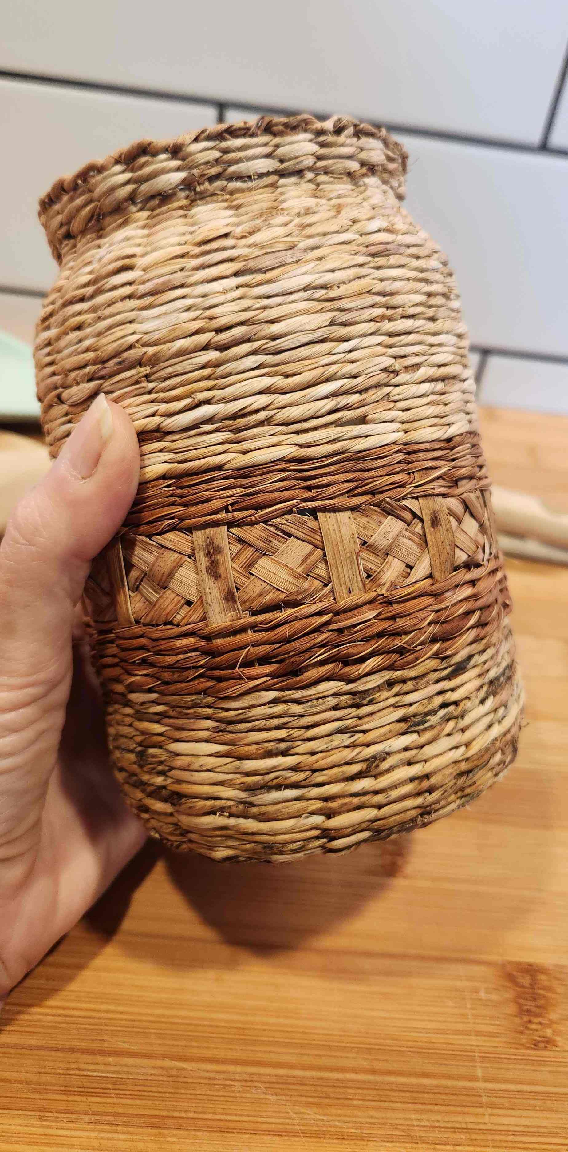 Hand Woven Boho Botanical Vase