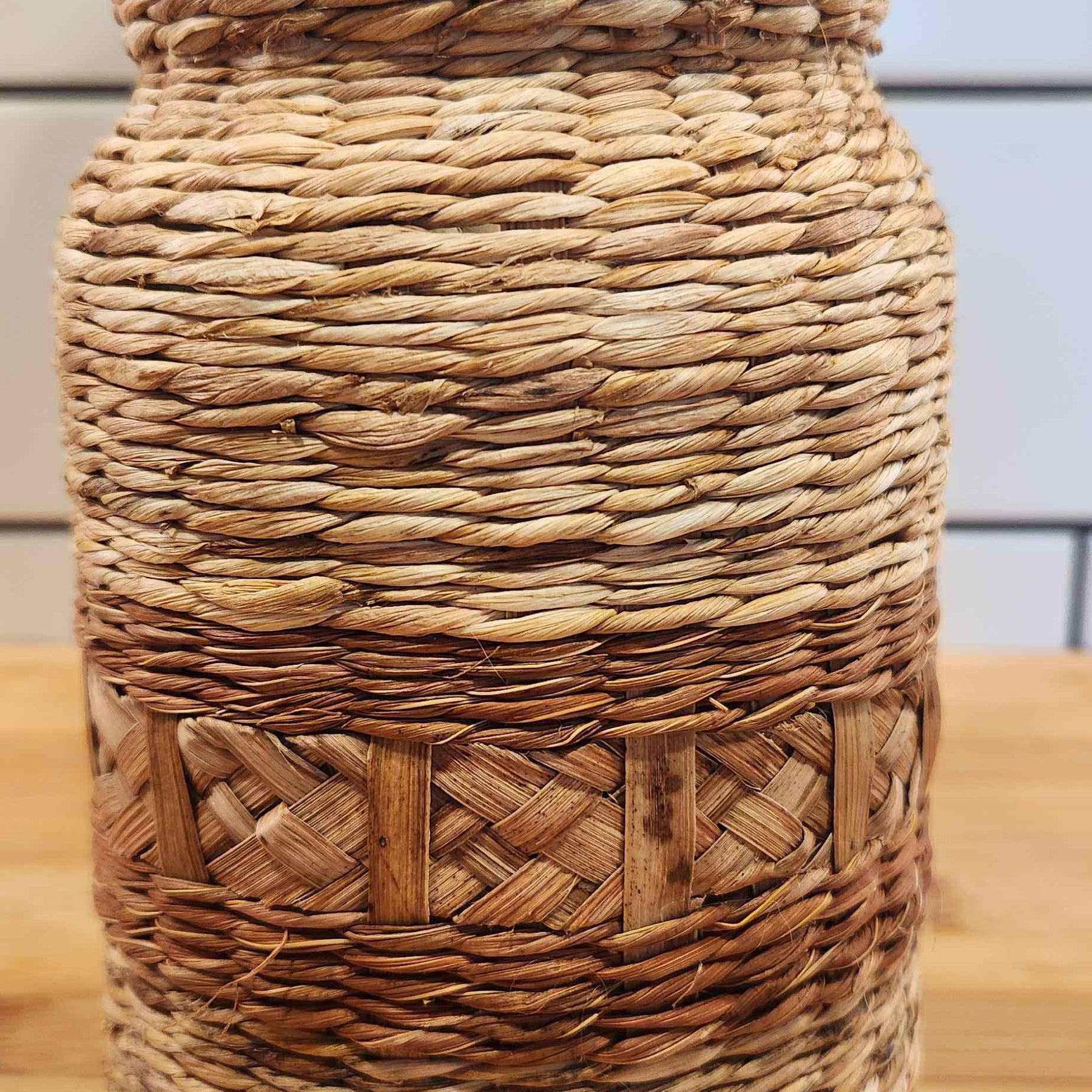 Hand Woven Boho Botanical Vase