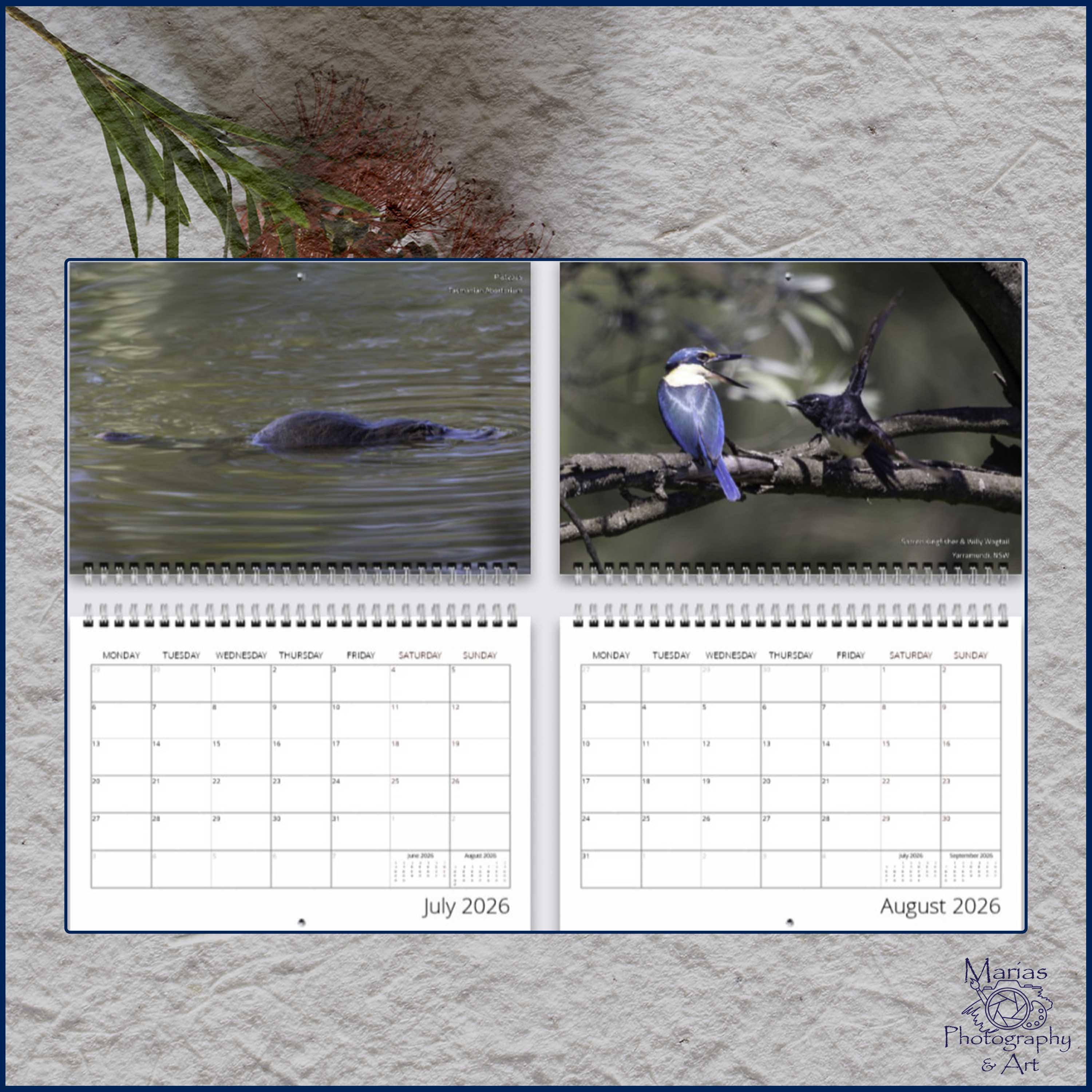 Unique Australia 2026 - A4 photographic calendar