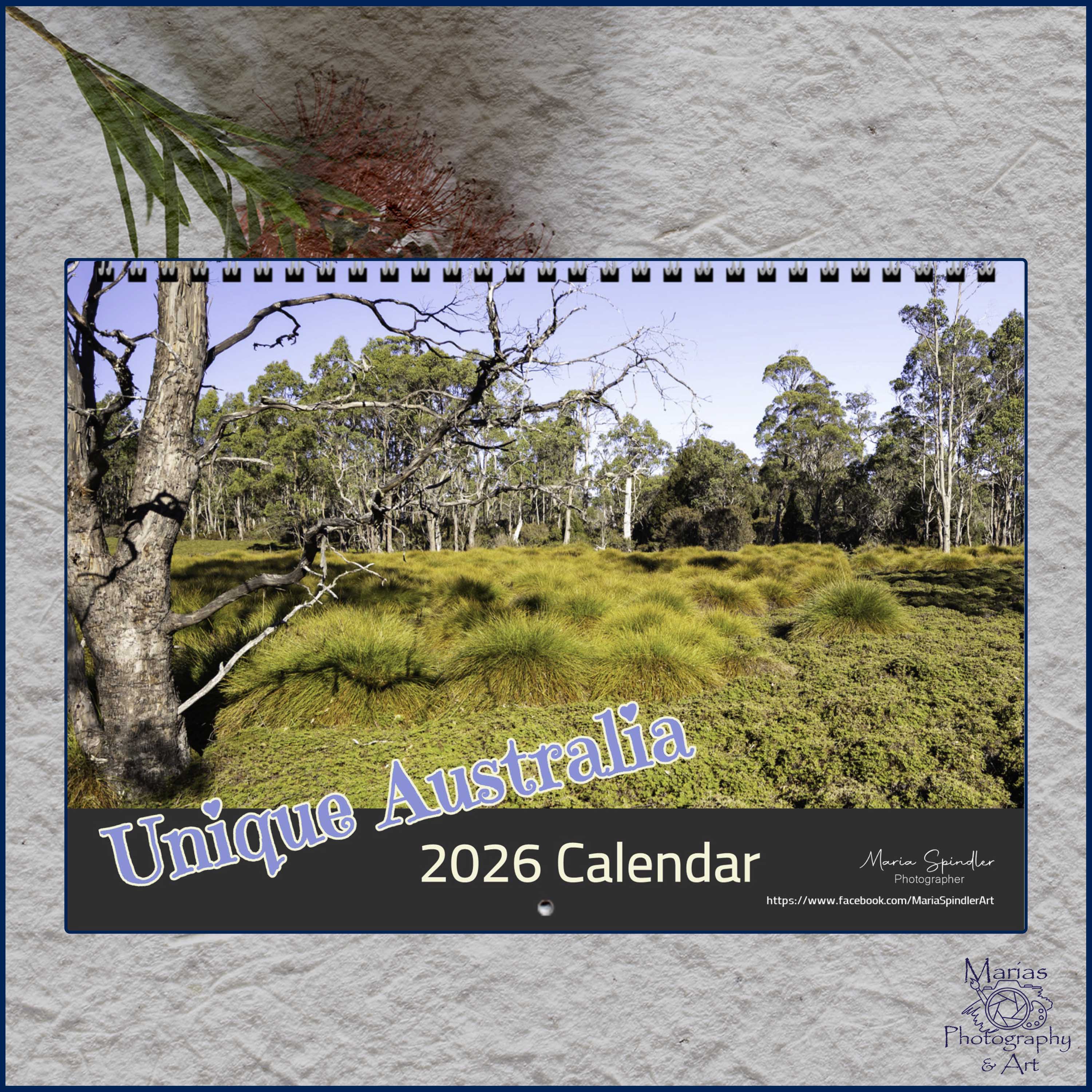 Unique Australia 2026 - A4 photographic calendar