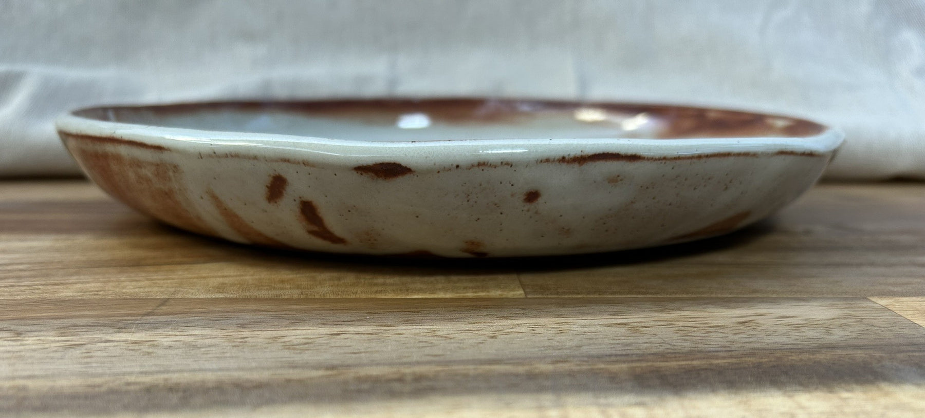 Wabi-Sabi Speckled Ceramic Plate