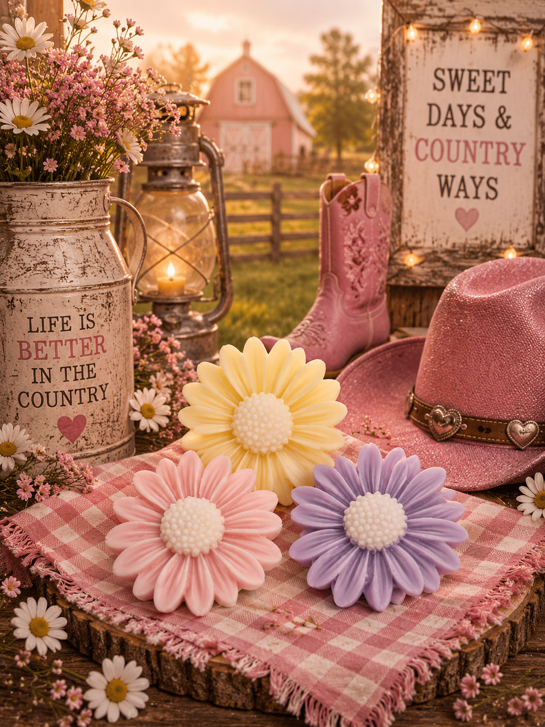 Pink boots & Country roots collection