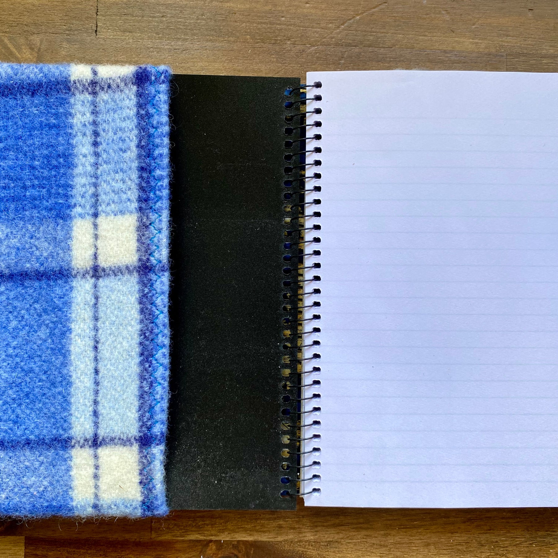 A5 Upcycled Notebook Kombi - Blue