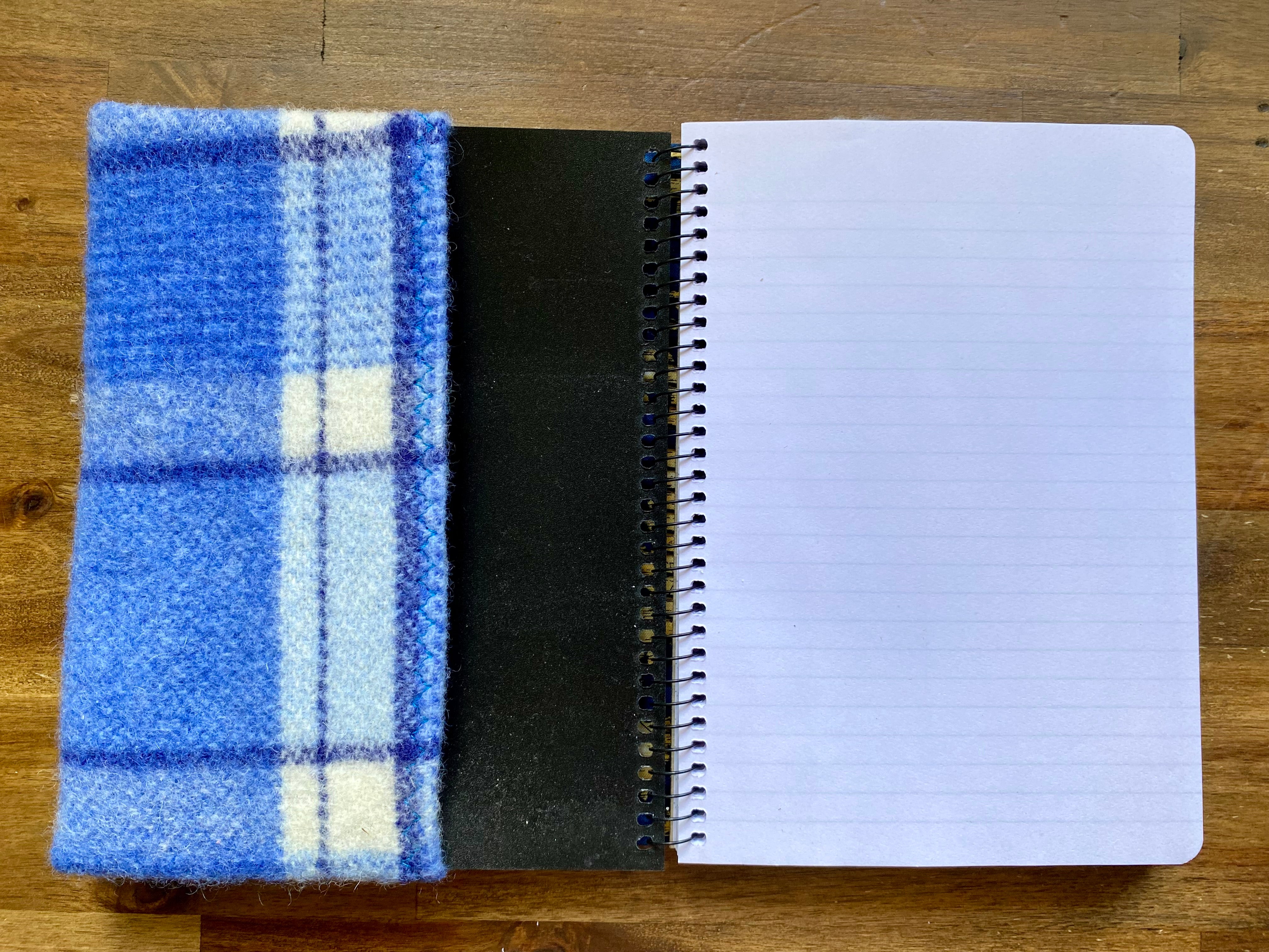 A5 Upcycled Notebook Kombi - Blue