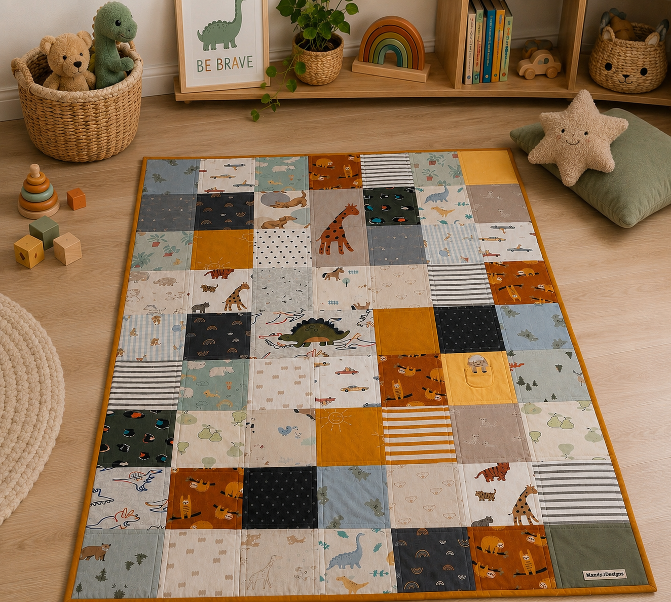 Custom Baby Clothes Memory Quilt – Personalised Keepsake Blanket