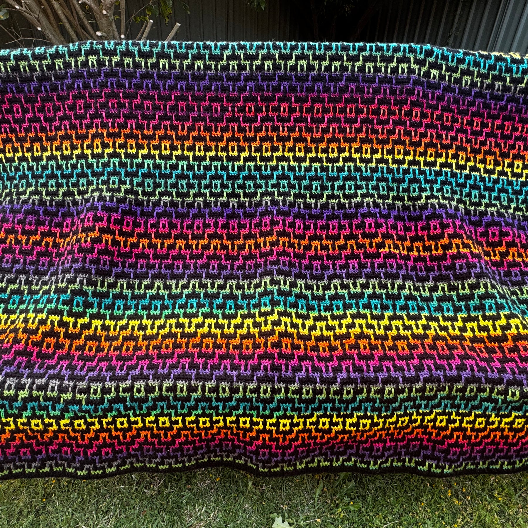 Crochet| Blanket/Afghan| Mosaic Handmade