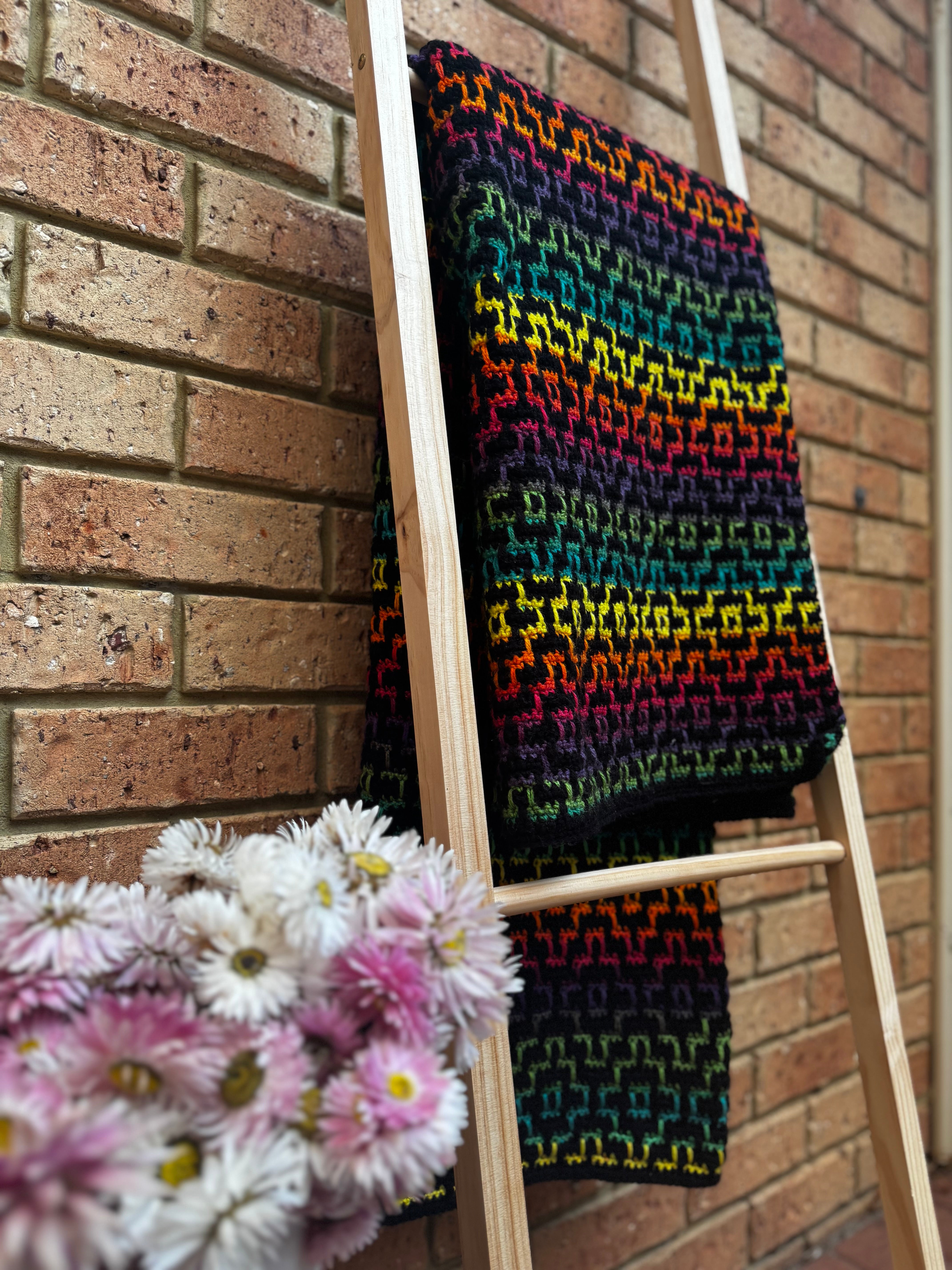 Crochet| Blanket/Afghan| Mosaic Handmade