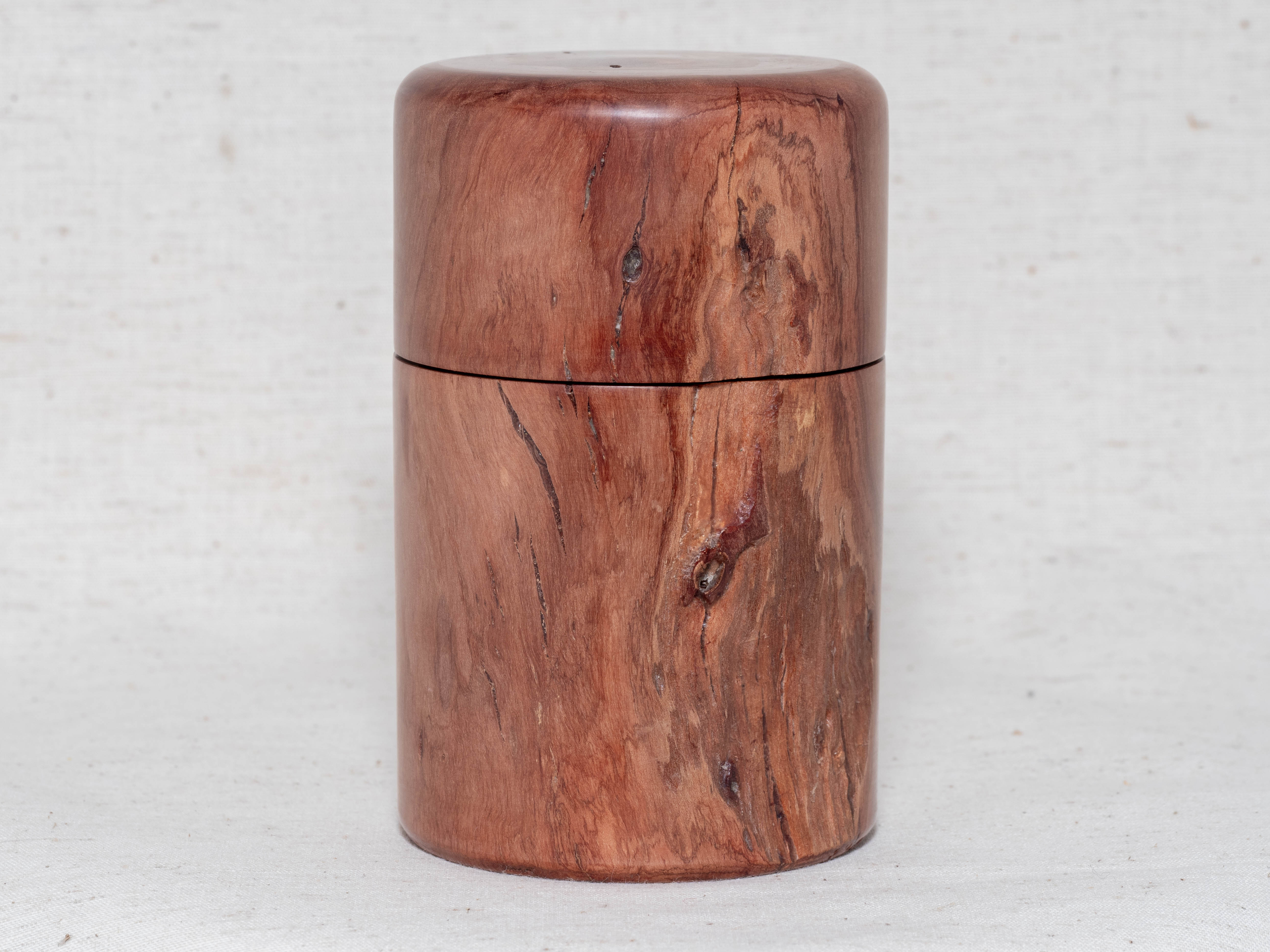Grevillea wood cylindrical box