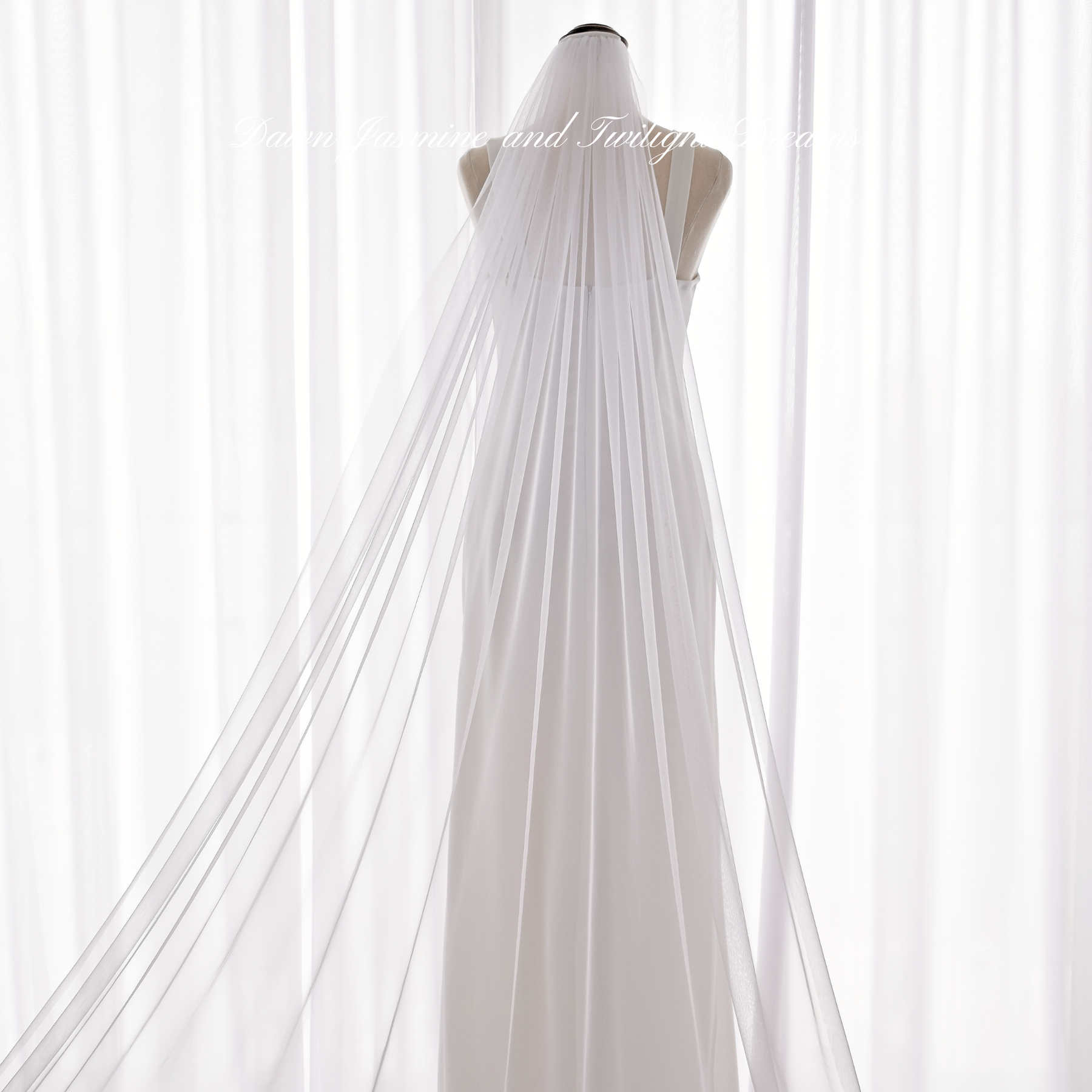 Minimalist Raw Edge Bridal Veil | The Audrey