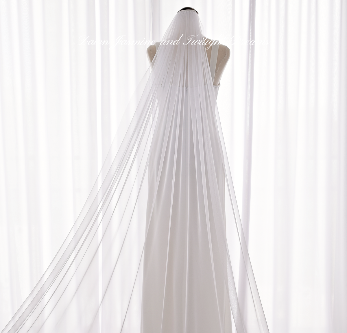 Minimalist Raw Edge Bridal Veil | The Audrey