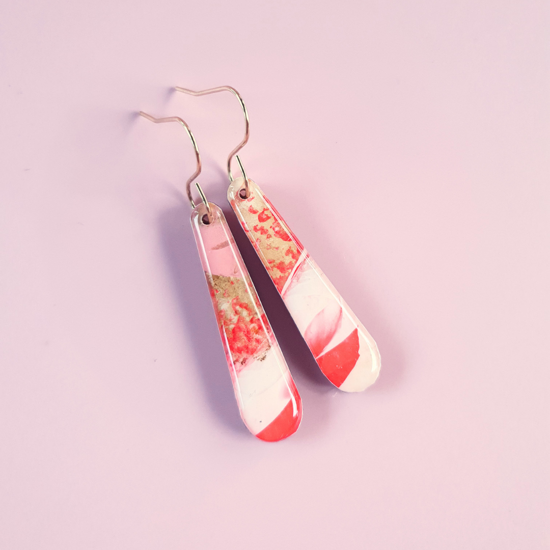 The Ember Collection | Art Earrings | Medium & Large Dangles | Pendant Necklace