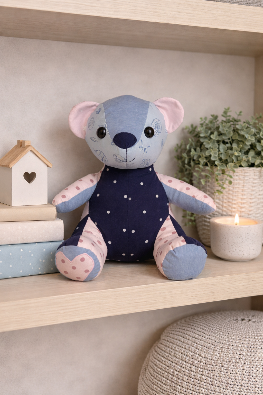 Custom Memory Bear – Made from Your Loved Ones Clothes | Keepsake Teddy Bear | Remberence Teddy Bear
