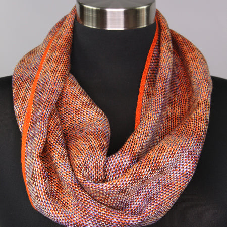 Handwoven Tencel™ Cowl - A Play of Colour and Light