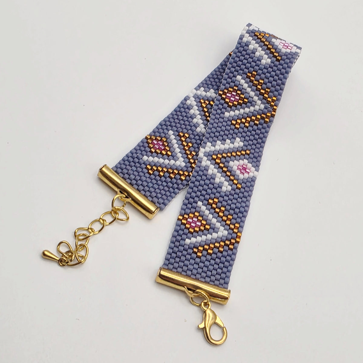 Aztec Miyuki Delica Adjustable Bracelet  OSFM