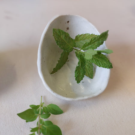 Herb stripper | White Ceramic Herb Stripper with 3 Holes