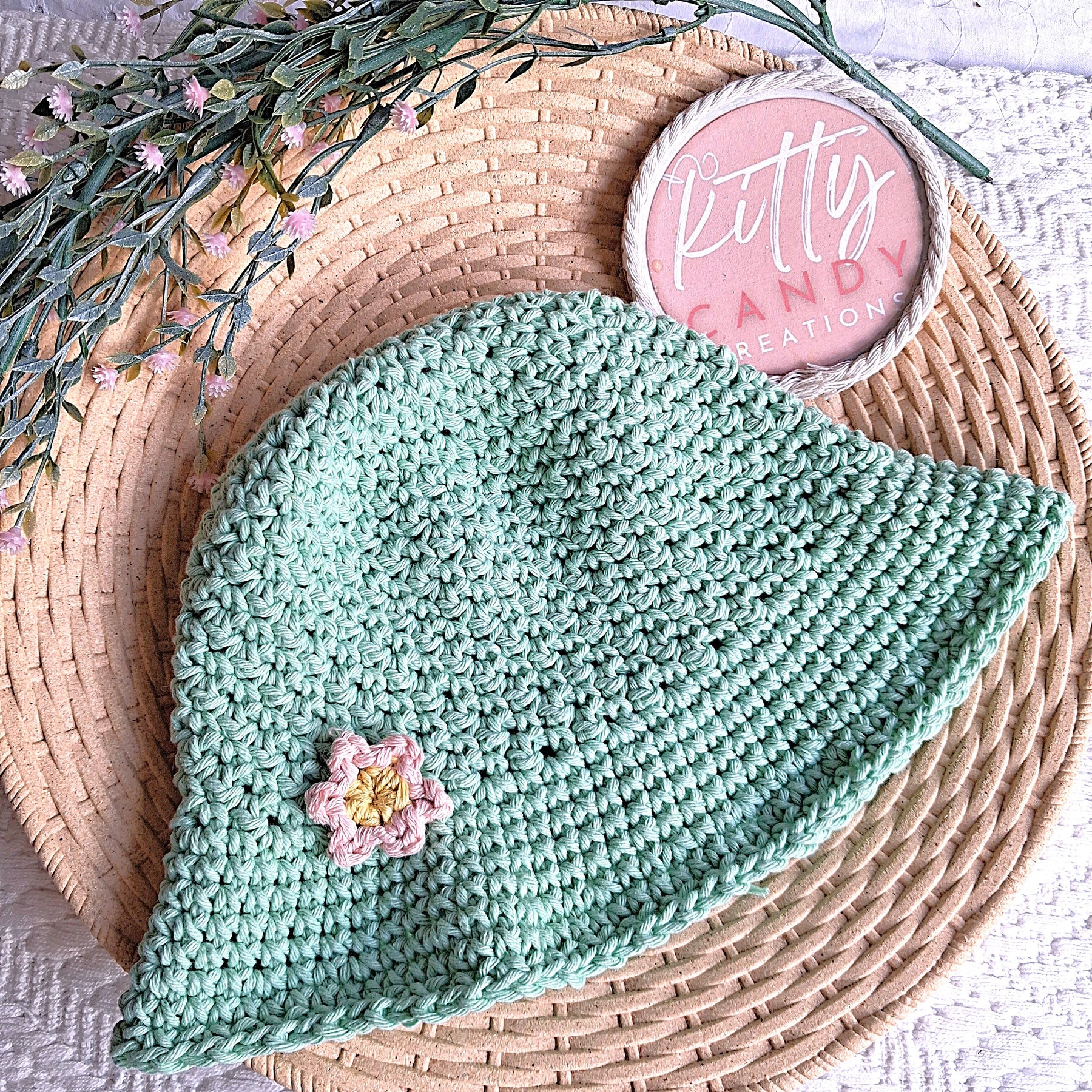 Handmade Crochet Sunhat - 100% Cotton