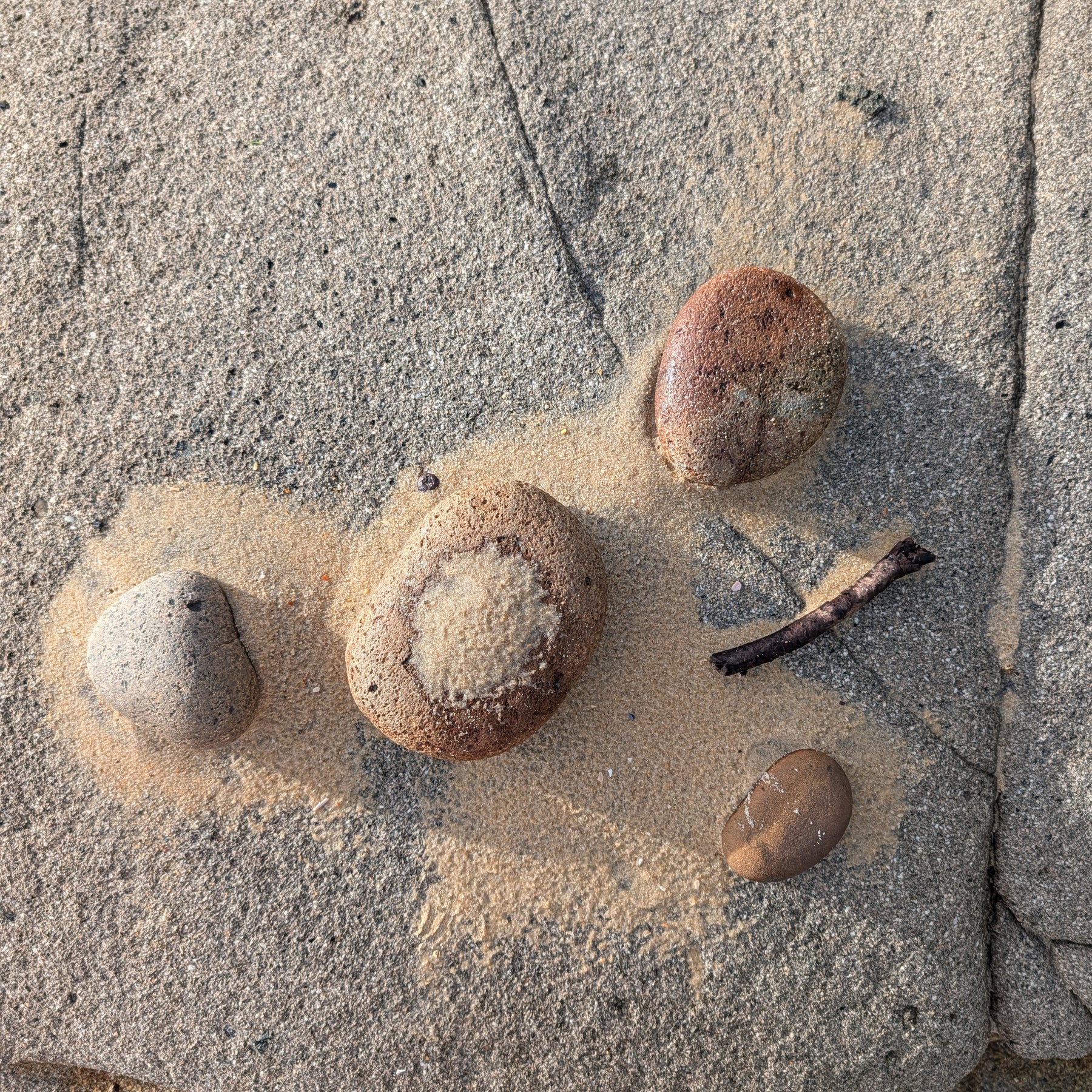 Handmade Ceramic Petite Bud Vase Set (3) | beach pebble vessels • single stem • style