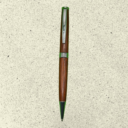 Broad Ballpoint Pen – Red Cedar-Chrome - Accents