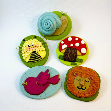 LITTLE WONDERS: One-of-a-Kind Wearable Art Brooches | Handmade Polymer Clay Brooches