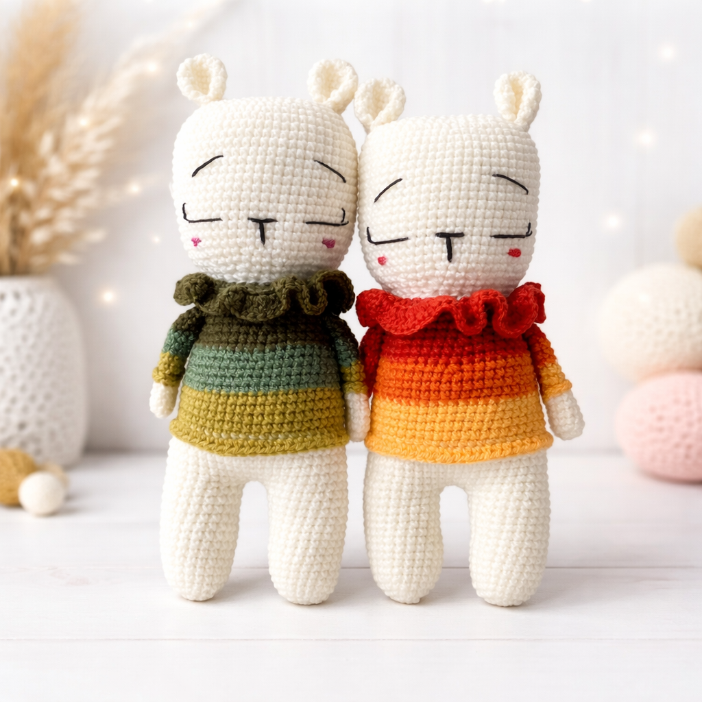 Handmade | Crochet | Bear | Comforter | Lovey